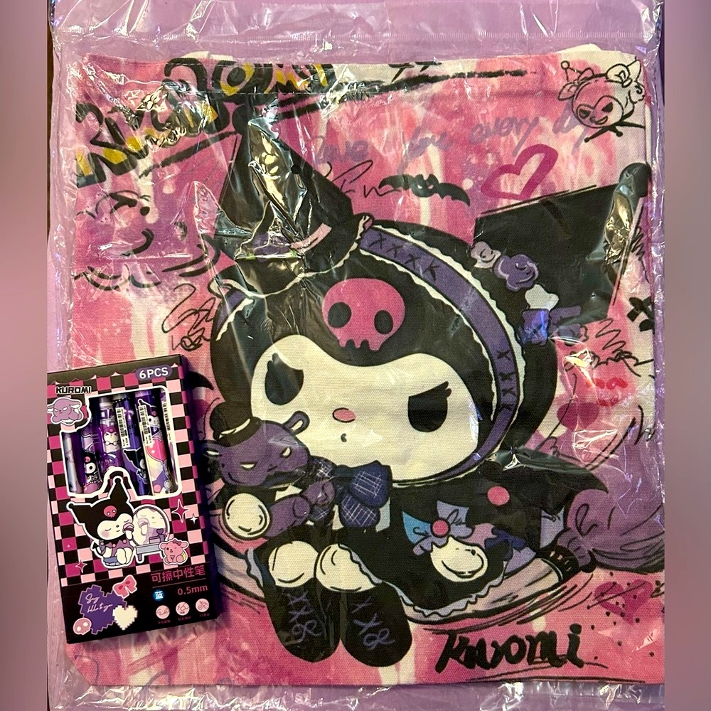 Kuromi Tote Bag Bundle